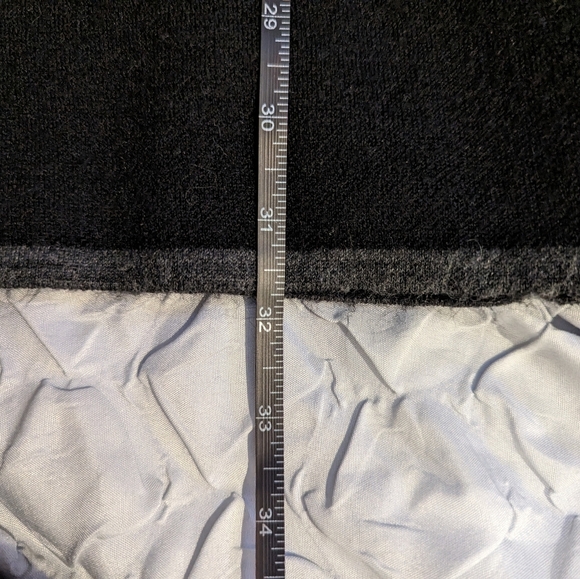 Black and grey hooded duster sweater - Large - Picture 7 of 8